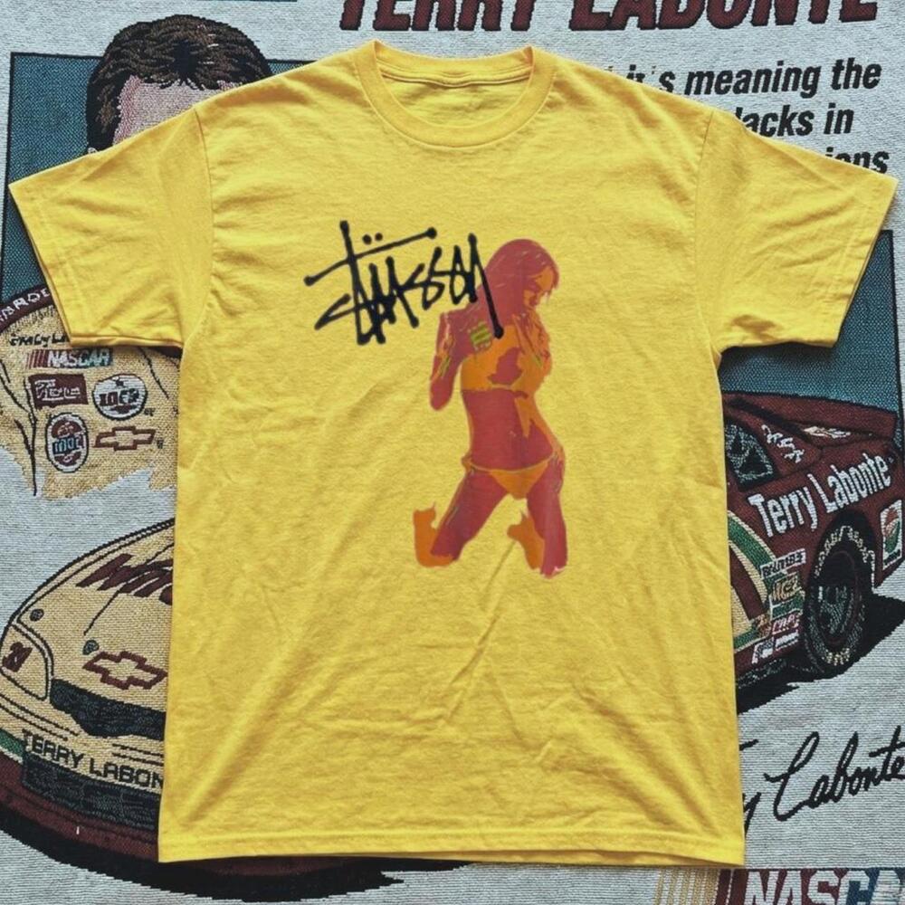 Stussy Yellow Graphic Tee